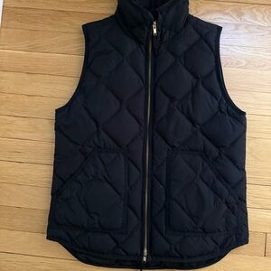 J. Crew Black Quilted Women's Vest